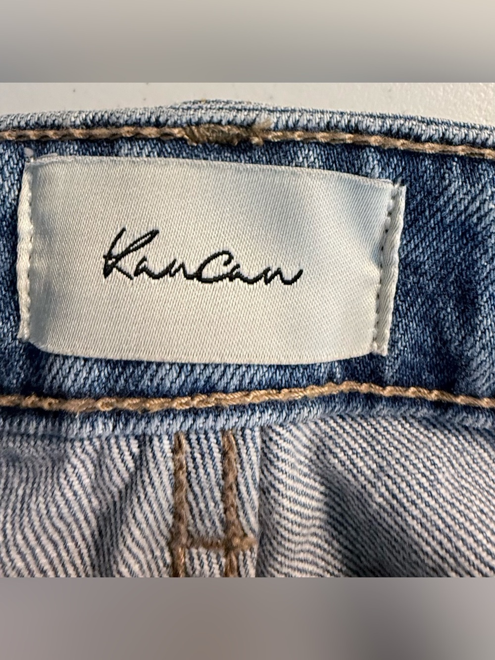 KanCan “Thalia” Mid Rise Distressed Straight Leg Jeans Size 5 - Picture 15 of 16